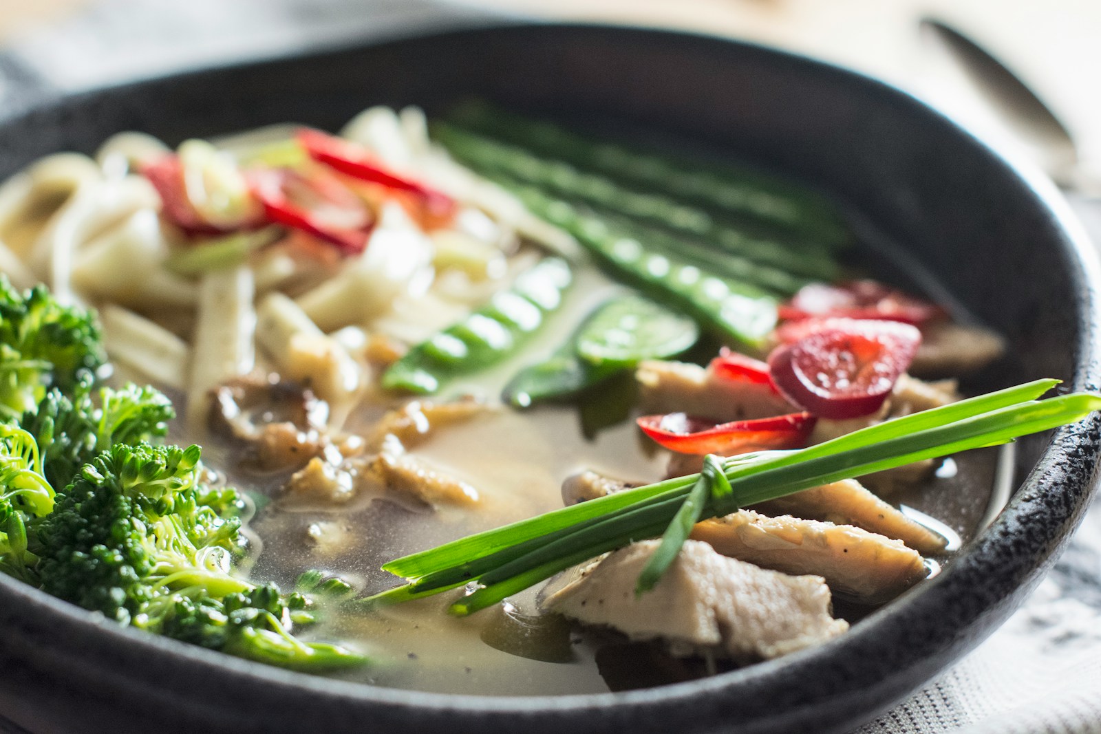 vegetable soup with beans and lemon grass